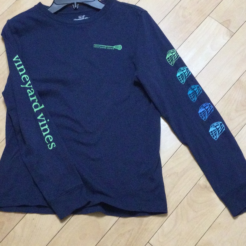 Vineyard Vines Mens S 8-10 Long Sleeve Cotton Tee Good Condition